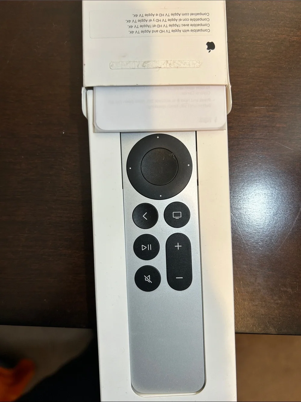 Apple White Siri Remote (3rd Gen) Retail Box Back